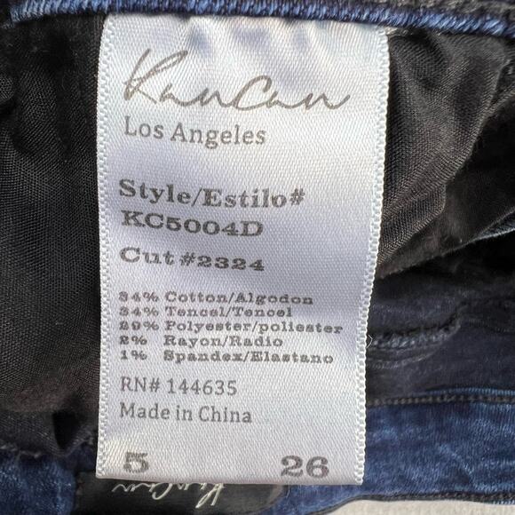 KanCan Jeans Women's Size 26 (5) Blue Moto Multi Zipper Pockets Skinny Normcore - Picture 11 of 12